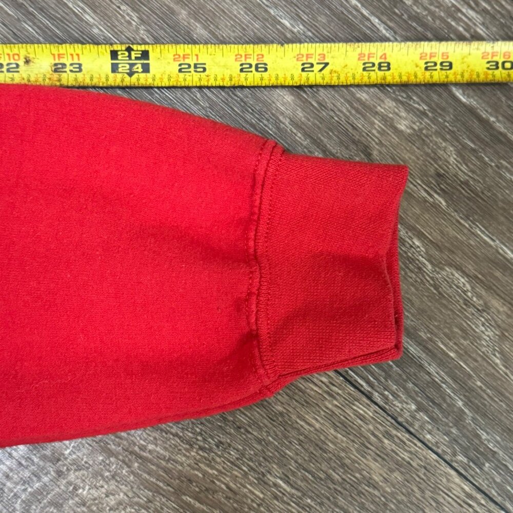 VTG Advice from a Ladybug Sweatshirt Men's Small Red Heavy Blend Grandma Y2K 00s - Picture 9 of 9